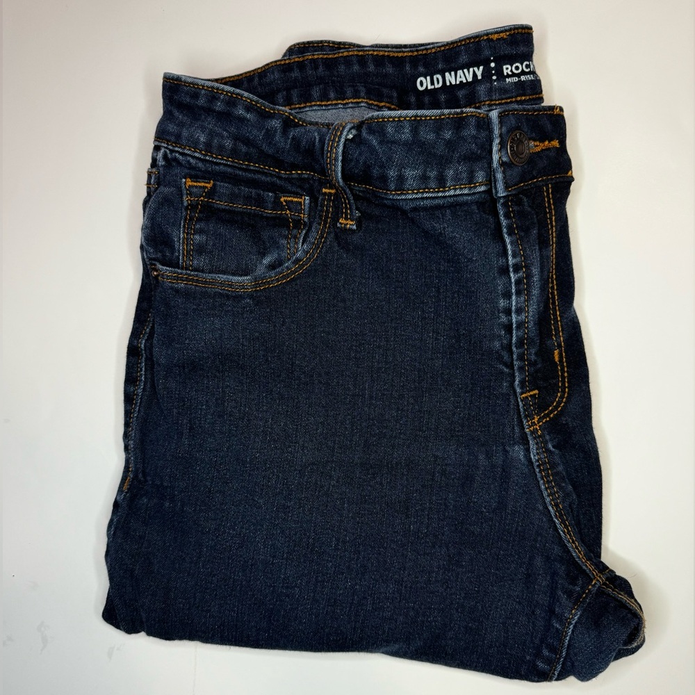 Old Navy RockStar Mid Rise Blue Jeans | Women’s Size 12